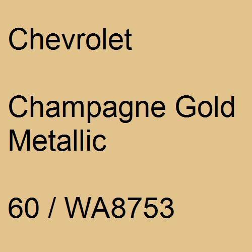 Chevrolet, Champagne Gold Metallic, 60 / WA8753.